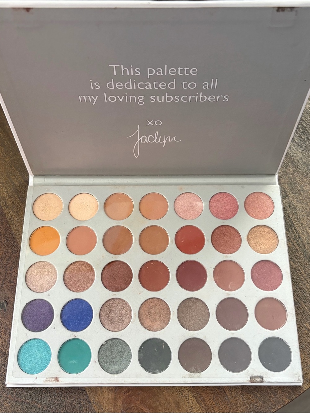 Original Morphe The Jaclyn Hill Eyeshadow Palette - Used 35 Shades SOLD AS IS